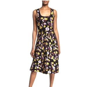 floral jacquard sleeveless sweater dress Kate Spade M